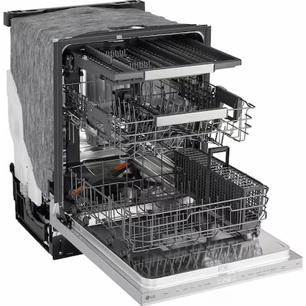 LG 24 inch 46 dBA Dishwasher with Hidden Controls and Third Rack