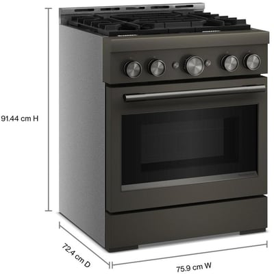 KitchenAid 30 inch Single Oven Gas Range