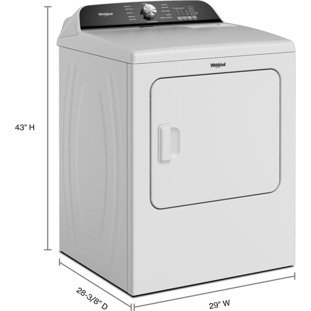 Whirlpool 7.0 cu.ft. Vented Steam Gas Dryer