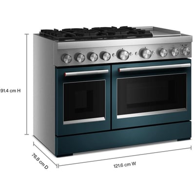 KitchenAid 48 inch Double Oven Dual Fuel Range