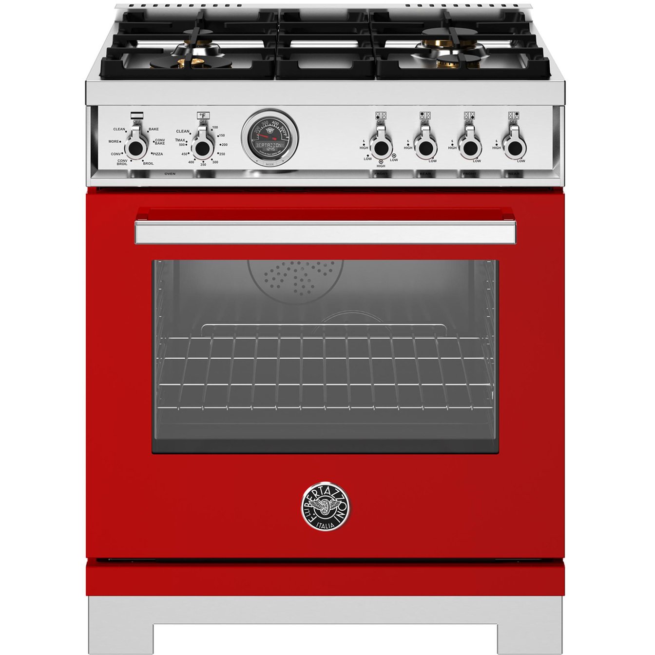 Bertazzoni 30 inch Single Oven Dual Fuel Range