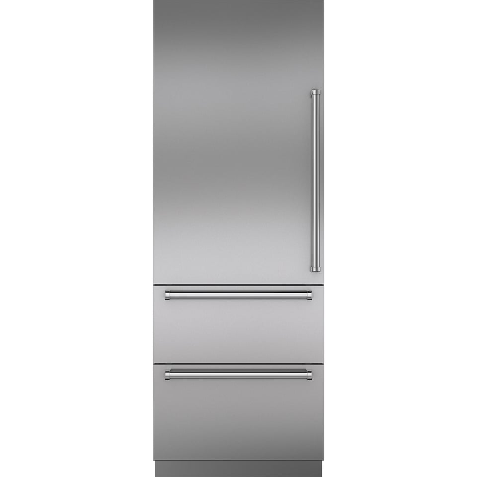 Sub-Zero Integrated 30 inch Tall Door Panel with Pro Handle - Left Hinge