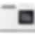 LG White 5.8 cu.ft Top Load Washer and 7.3 cu.ft Front Load Electric Vented Dryer