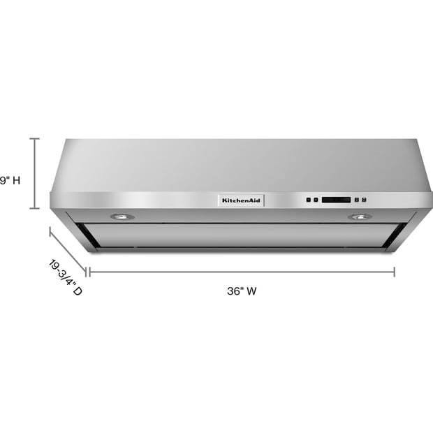 KitchenAid 36 inch 600 CFM Under-Cabinet Ventilation Hoodfan