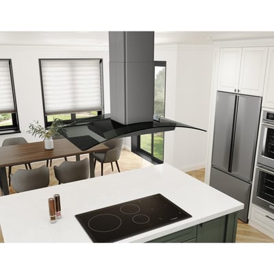 Zephyr 36 inch 600 CFM Island Ventilation Hoodfan