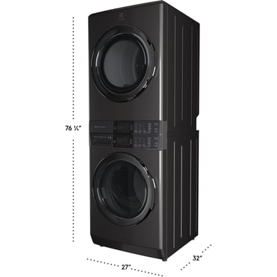 Electrolux Laundry Tower™ 5.2 cu.ft. Front Load Washer and 8 cu.ft. Electric Dryer Laundry Center