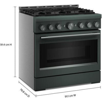 KitchenAid 36 inch Single Oven Gas Range