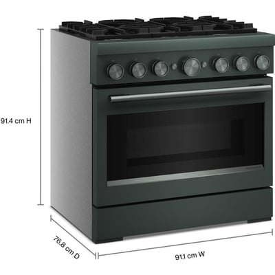 KitchenAid 36 inch Single Oven Dual Fuel Range