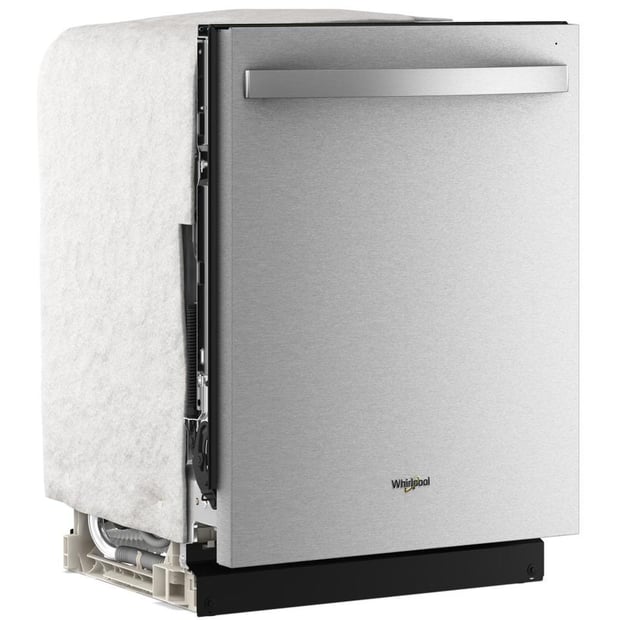 Whirlpool 24 inch 47 dBA 5 Cycle Dishwasher with Hidden Controls and Third Rack