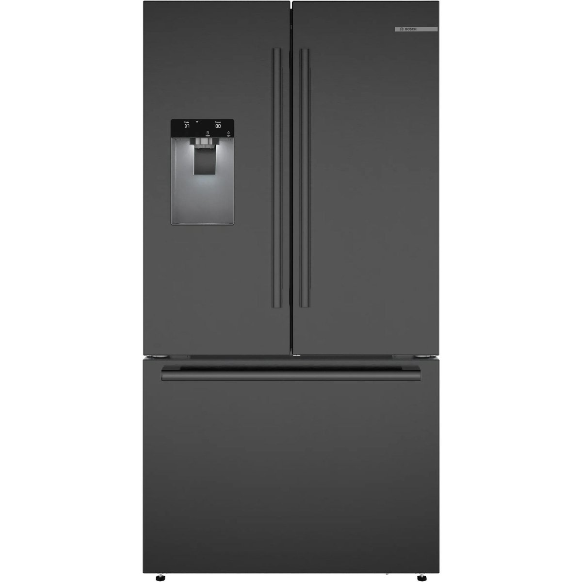 Bosch 500 Series French Door Bottom Mount 36'' Brushed black steel anti-fingerprint Refrigerator