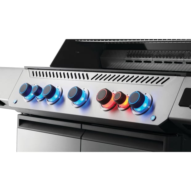 Napoleon Prestige 665 Freestanding 7 Burner Liquid Propane BBQ Grill with Infrared Side and Rear Burner