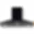 La Cornue 43 inch 600 CFM Chimney Hoodfan with Polished Brass Detail