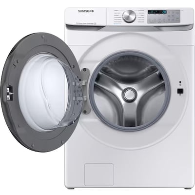 Samsung White 5.2 cu.ft. Front Load Steam Washer and 7.5 cu.ft Steam Vented Dryer