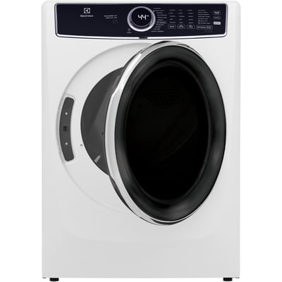 Electrolux White Stackable 5.2 cu.ft. Front Load Steam Washer and 8.0 cu.ft. Steam Dryer
