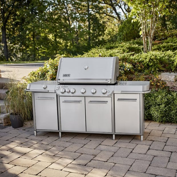 Weber Summit GC38 S Freestanding 5 Burner Liquid Propane BBQ Grill Center
