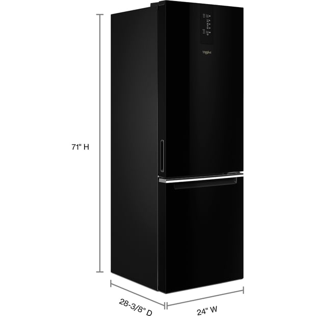 Whirlpool 12.9 cu.ft. Counter-Depth Bottom-Freezer Refrigerator