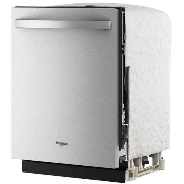 Whirlpool 24 inch 47 dBA 5 Cycle Dishwasher with Hidden Controls and Third Rack