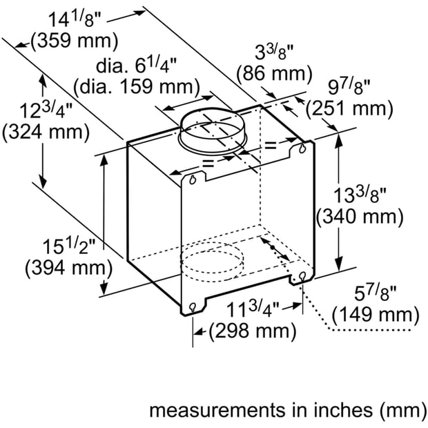 Thermador 600 CFM In-line Blower