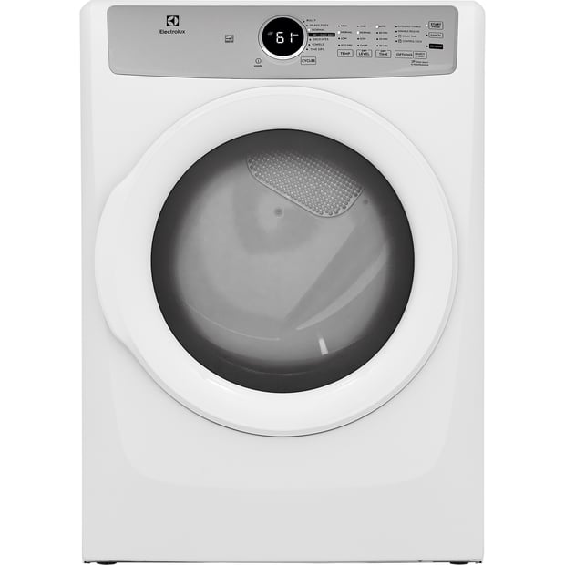 Electrolux White 5.1 cu.ft. Stackable Front Load Washer and 8.0 cu.ft. Stackable Vented Gas Dryer