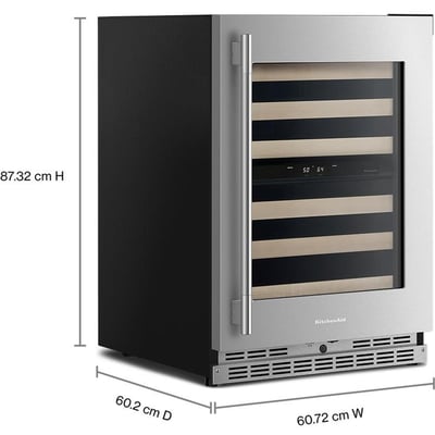 KitchenAid Built-in 24 inch 4.97 cu.ft Wine Cooler