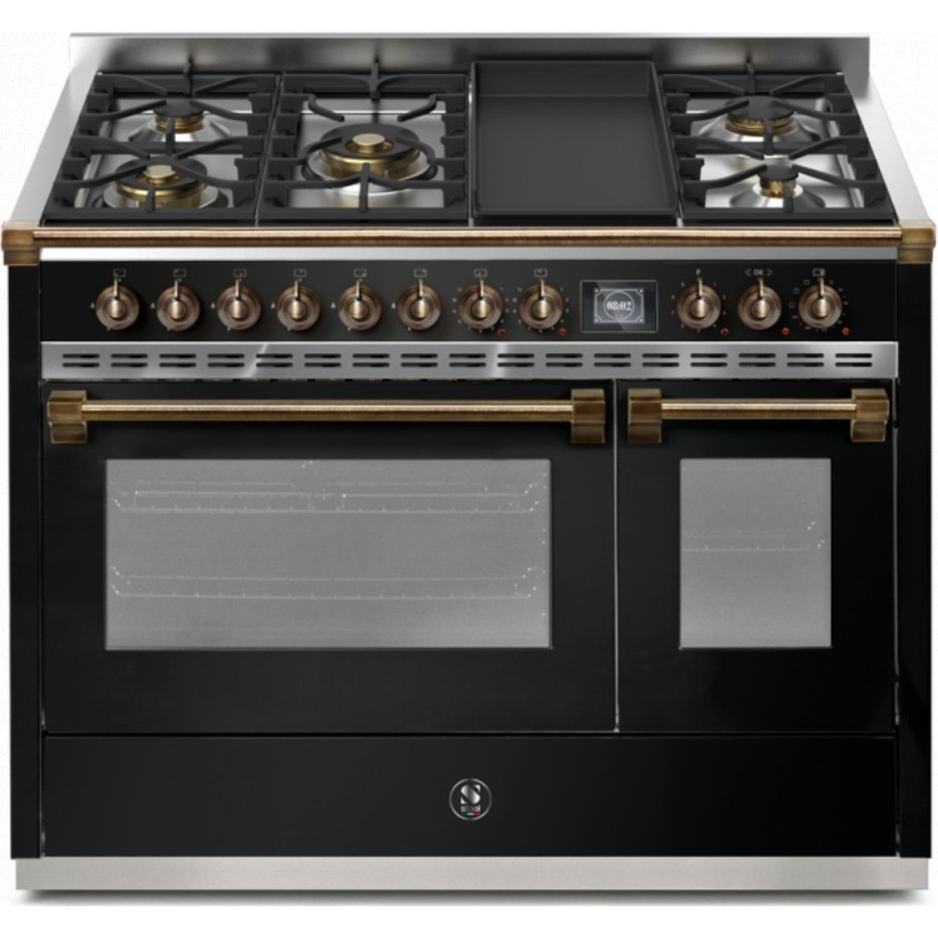 Steel Cucine 48 inch Double Oven Gas Range