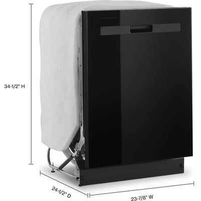 Whirlpool 4 Cycle Dishwasher with Hidden Controls