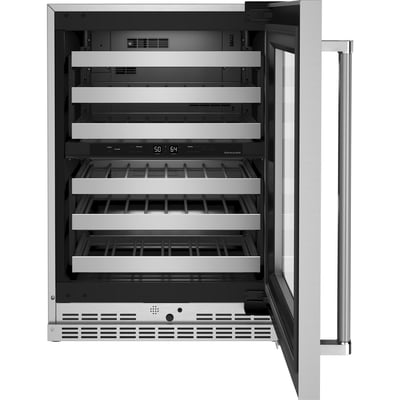 KitchenAid Freestanding or Built-in 24 inch 4.97 cu.ft Wine Cooler