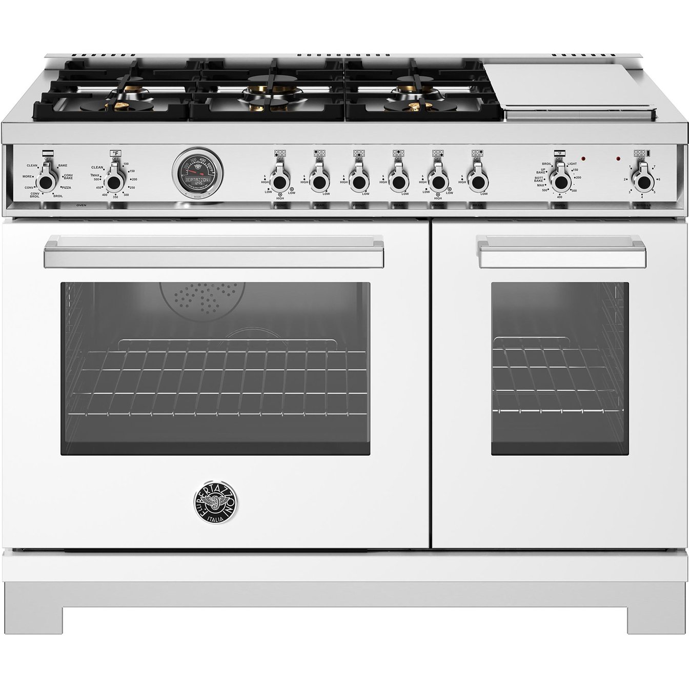 Bertazzoni 48 inch Double Oven Dual Fuel Range