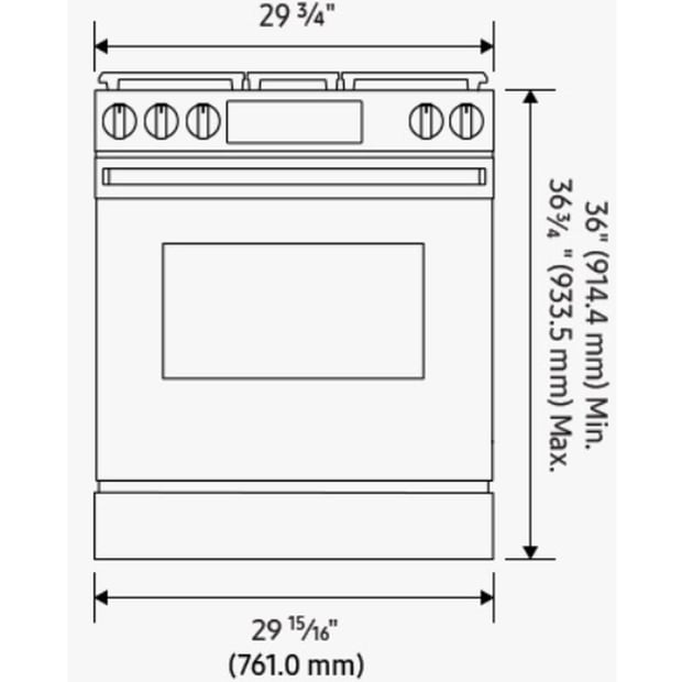 Samsung 30 inch Smooth-top Single Oven Electric Range with Convection