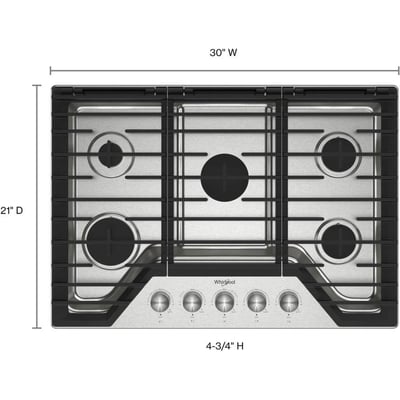 Whirlpool 30 inch Gas Cooktop