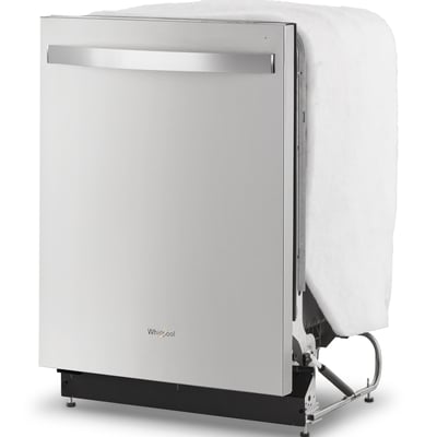 Whirlpool 4 Cycle Dishwasher with Hidden Controls
