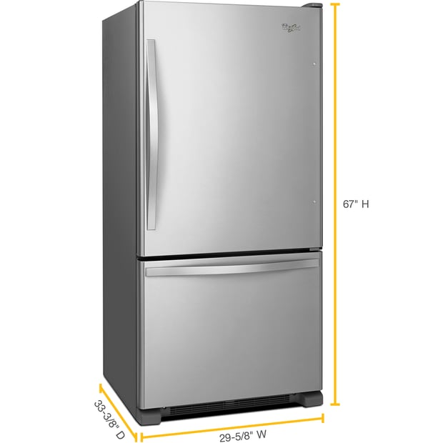 Whirlpool 18.67 cu.ft. Bottom-Freezer Refrigerator