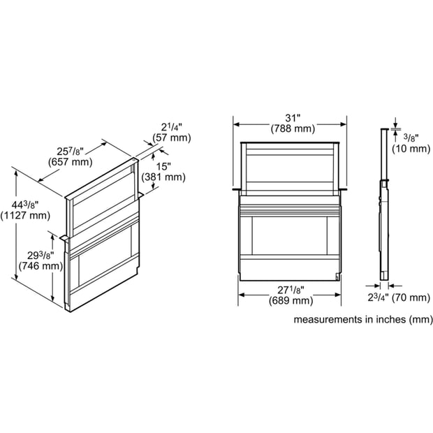 Thermador 30 inch Downdraft Hoodfan