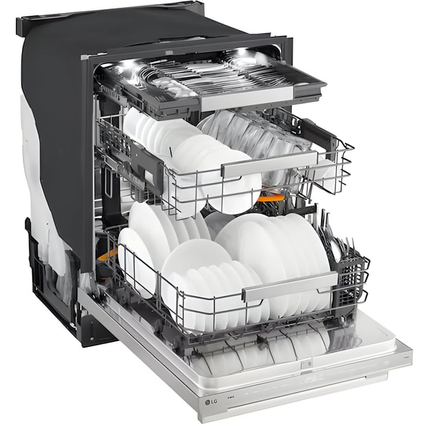 LG 24-inch 39 dB Dishwasher with Hidden Controls and Third Rack