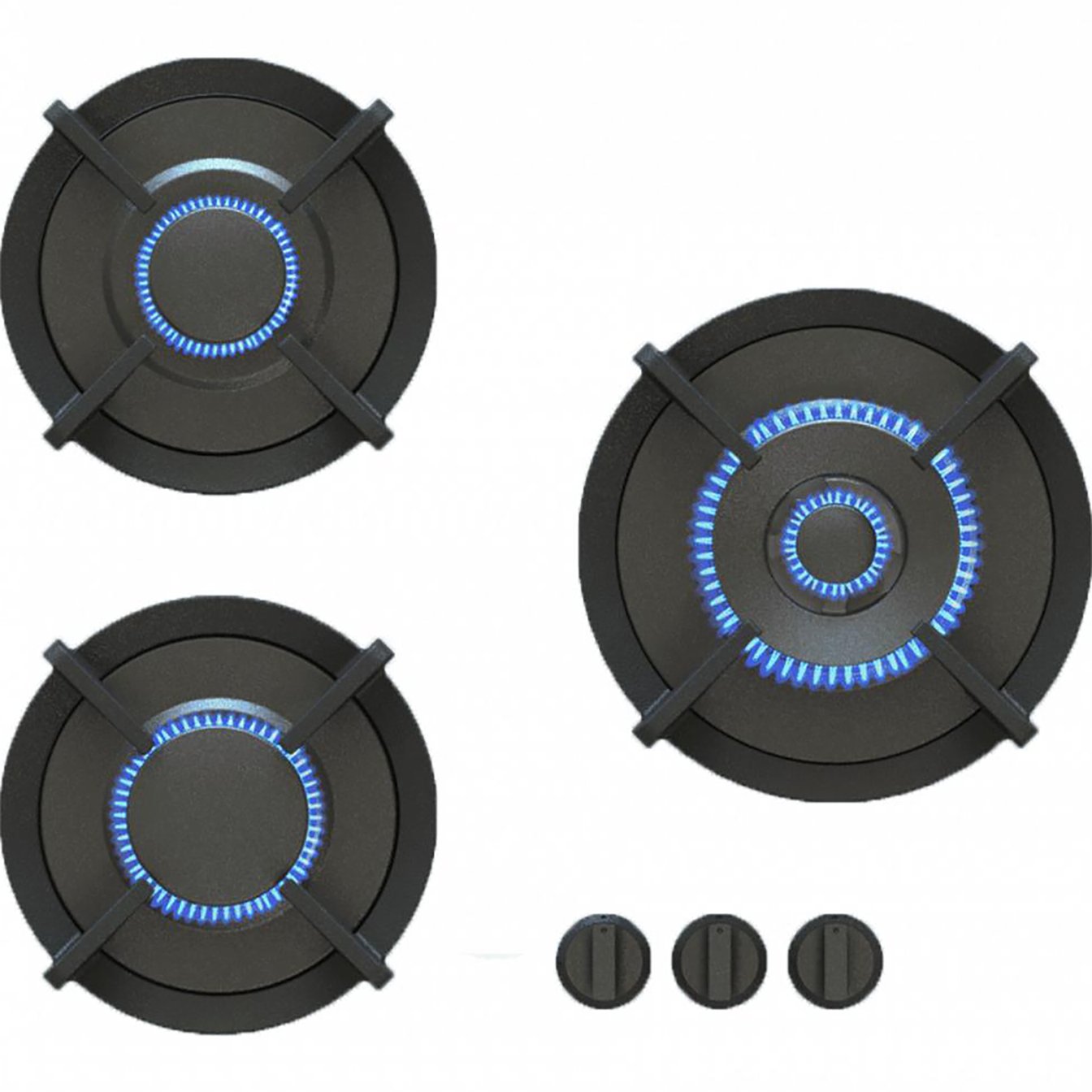 PITT Capital 21 inch 3-Burner Module Gas Cooktop