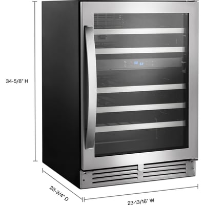 Whirlpool Freestanding or Built-in 24 inch Wine Cooler