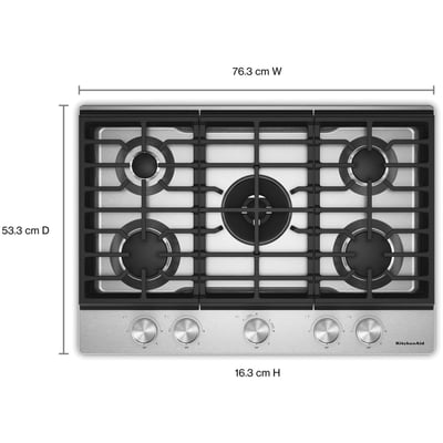 KitchenAid 30 inch Gas Cooktop