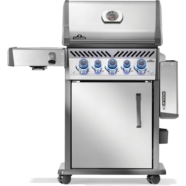 Napoleon Phantom Rogue PRO-S 425 Freestanding 5 Burner Liquid Propane BBQ Grill with Infrared Side and Rear Burner