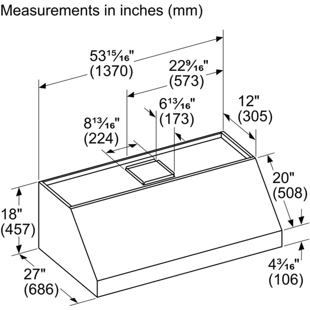 Thermador 54 inch Wall-Mount Professional Hoodfan