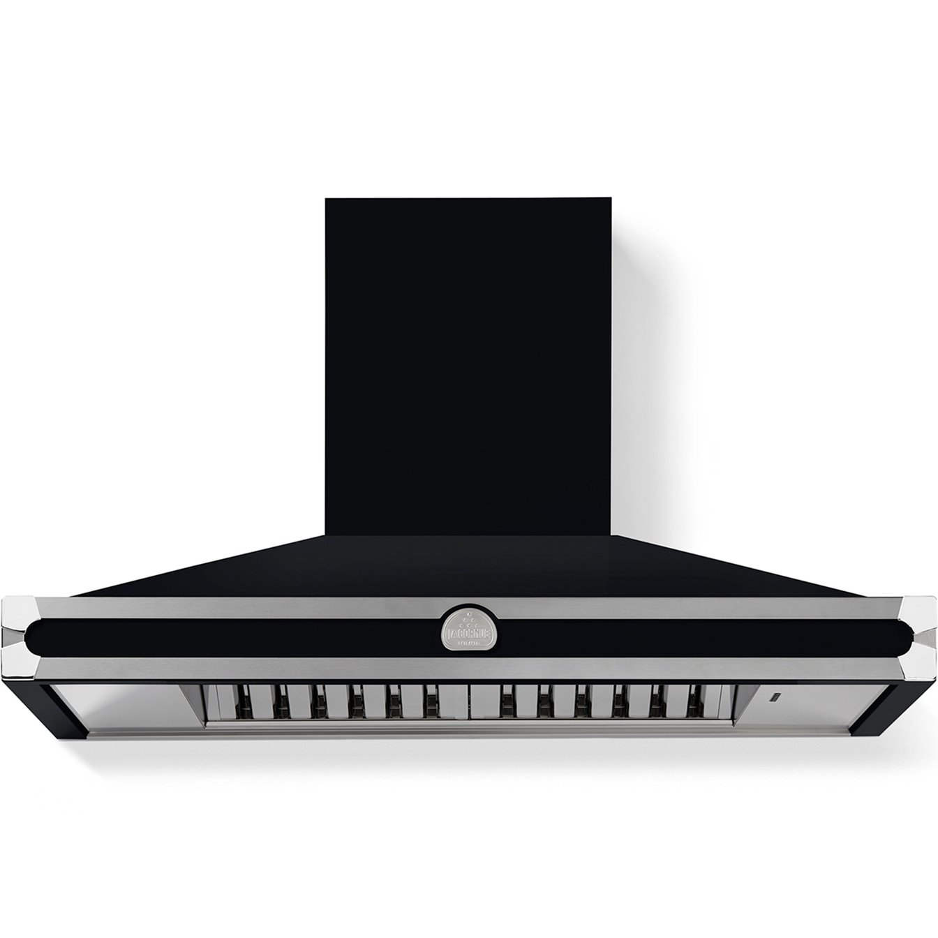 La Cornue 43 inch 600 CFM Chimney Hoodfan with Polished Chrome Detail
