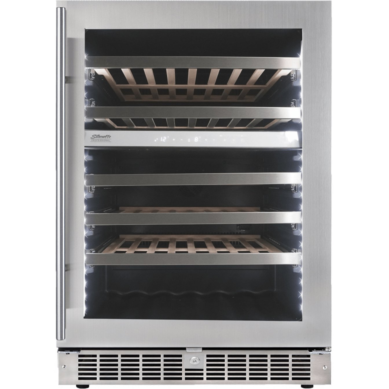 Silhouette Freestanding or Built-in 24 inch 5.3 cu.ft. Wine Cooler