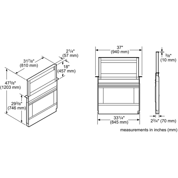 Thermador 36 inch Downdraft Hoodfan