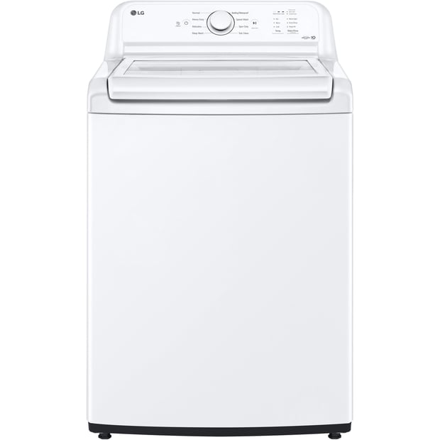 LG White 4.8 cu.ft. Top Load Washer and 7.3 cu.ft. Vented Dryer