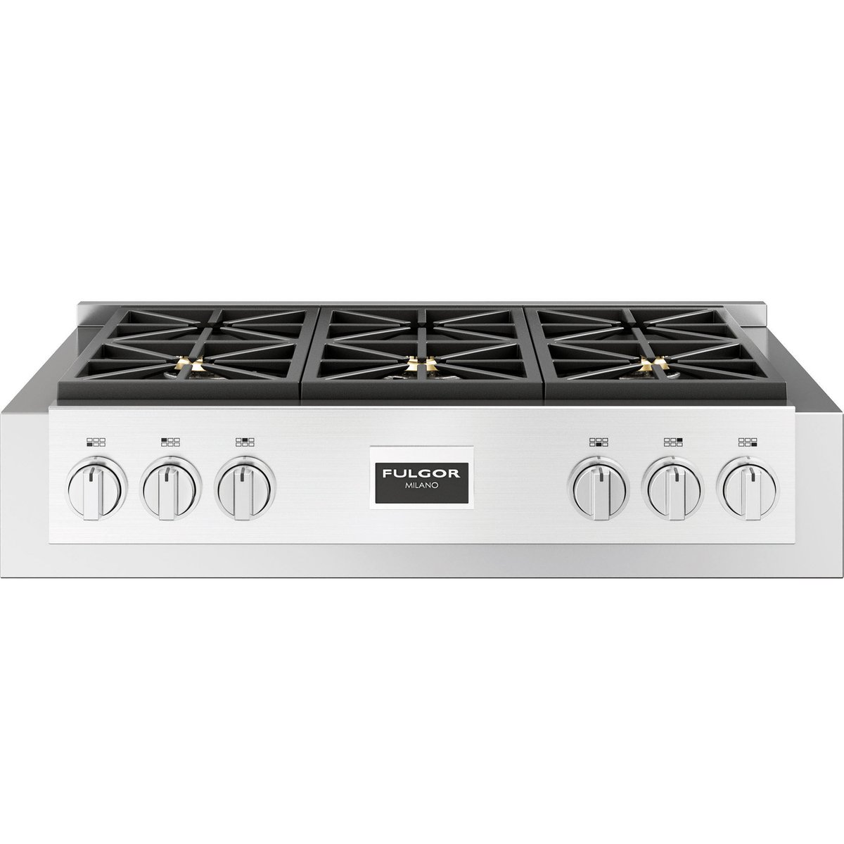 Fulgor Milano 36-inch Buit-in Gas Rangetop with 6 Burners Cooktop