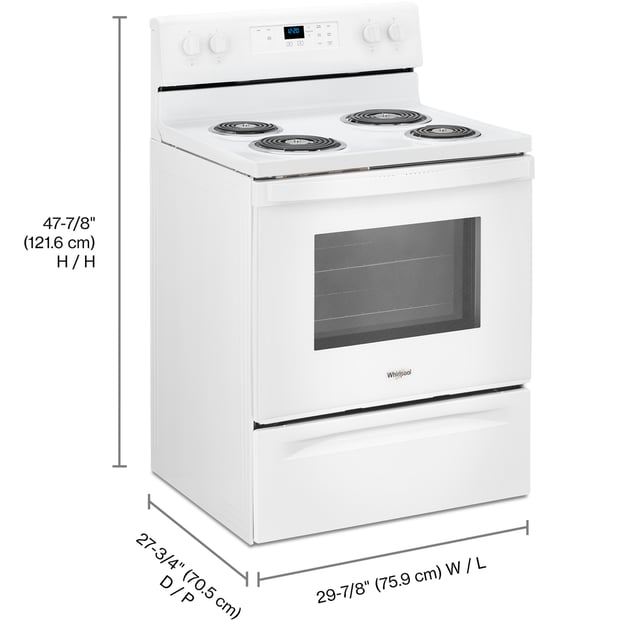 Whirlpool 30 inch Single Oven Electric Range