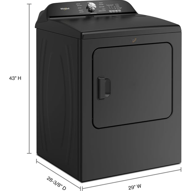 Whirlpool 7.0 cu.ft. Vented Steam Gas Dryer