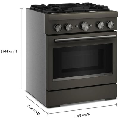 KitchenAid 30 inch Single Oven Dual Fuel Range