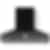 La Cornue 35 inch 600 CFM Chimney Hoodfan with Satin Chrome Detail