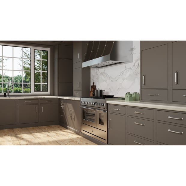 Steel Cucine 40 inch Double Oven Dual Fuel Range