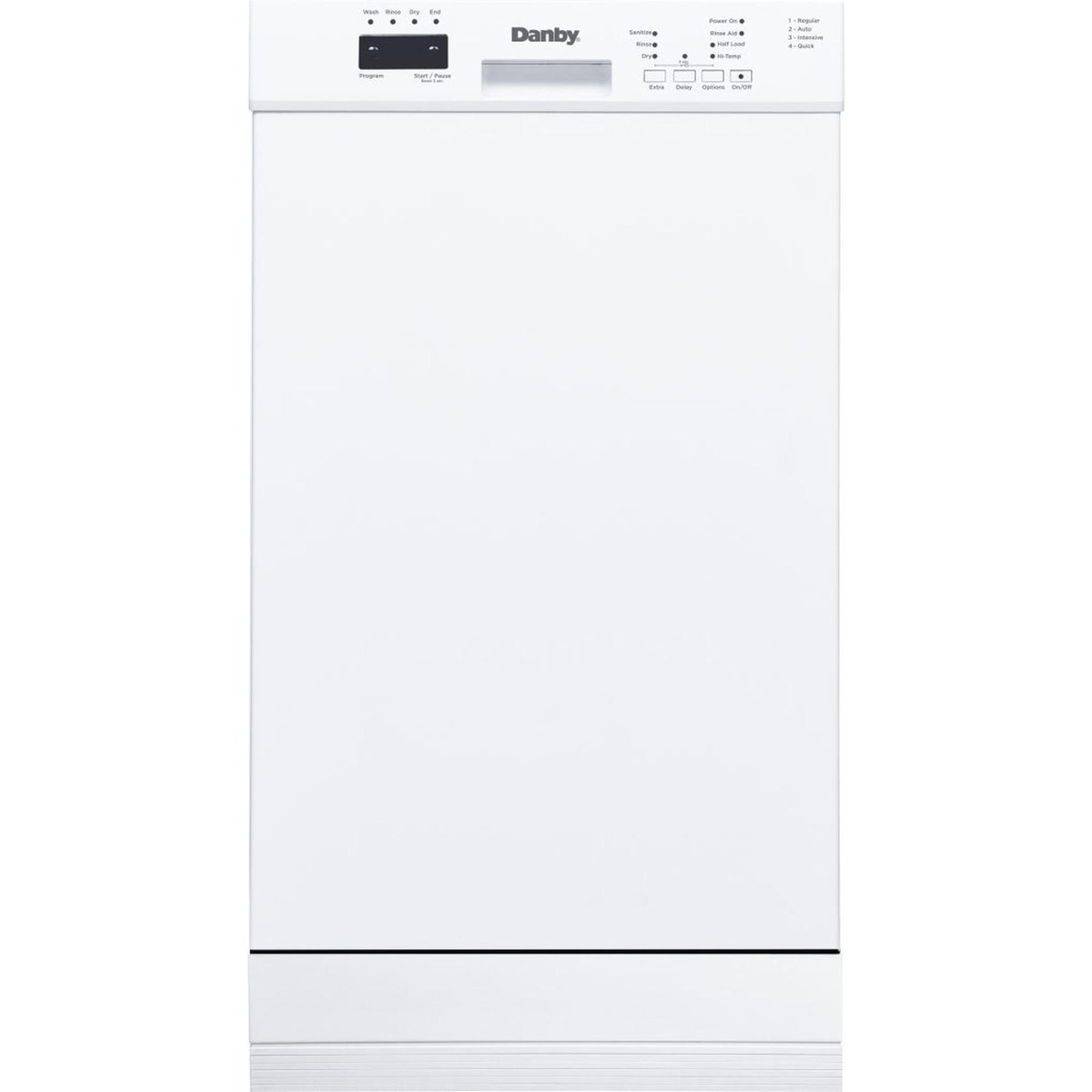 Danby 18" Wide Built-in Dishwasher in White